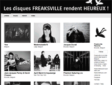 Tablet Screenshot of freaksvillerec.com